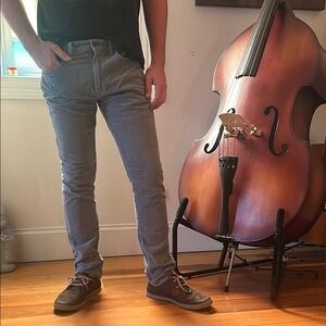 GAP Men's Corduroy Pants - Light Gray 32x34 slim